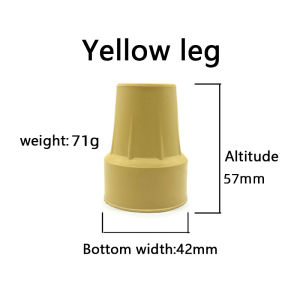 2pcs 22mm Rubber Crutch Pad Anti-skid Walking Stick Tips Crutch Ferrules Rubber Ends