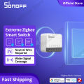 SONOFF ZBMINIR2 Extreme Zigbee Smart Switch Mini Smart Switch External Switch Control APP Voice Control Detach Relay Mode Smart Zigbee Router, Neutral Wire / Zigbee Hub Required. 