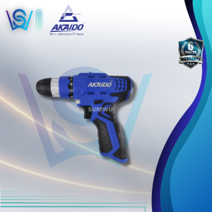 AKAIDO 12V 25N.M TORQUE CORDLESS ELECTRIC DRILL DRIVER AK12EC WITH BATTERY SET MESIN BATERI ELEKTRIK GERUDI Battery Carbon Grip Machine Steel Tools bor tebuk besi kayu