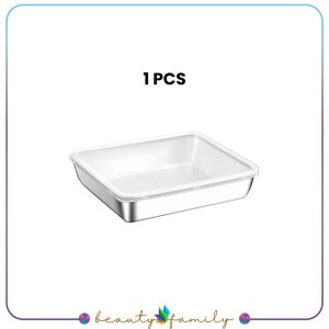BF-C1184 Food Box Stainless Steel Multifungsi Tempat Wadah Makanan dengan Tutup Plastik Kotak Sayur