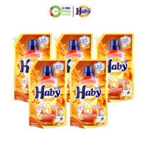 Haby ฮาบี้ น้ำยาซักผ้าสูตรเข้มข้น อัลตราวอช 8 เฟรชบูลมิ่ง 700 ml แพ็ค 5 (จำกัด 2 เซต/คำสั่งซื้อ) #129450