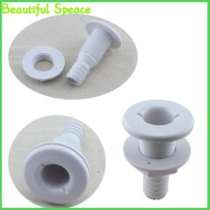 Beautiful Marine Boat ABS Plastic Thru Hull Fitting Connector For 5 8 3 4 1 Inch Hose Boat Drain Bilge Pump Plumbing Fittings