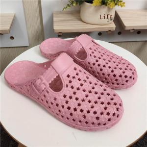 [Free Shipping] WomenS Clogs With Heel Garden And Beach Shoes Jelly Sandals Flat Non-Slip Beach Vacation Thick-Soled Sandals