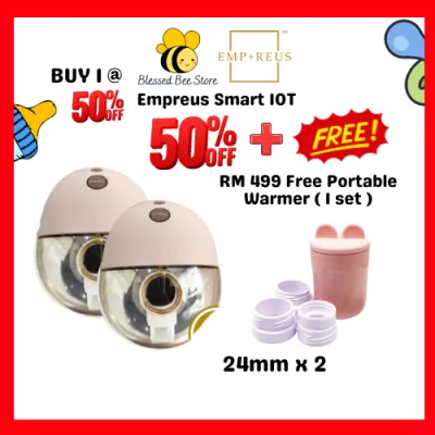 EMP.REUS/EMPREUS SMART IOT 2.0 WEARABLE BREAST PUMP Connect Apps Wearable Handsfree Pump