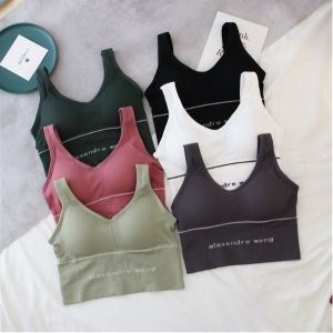 CB-658 เสื้อครอปบราไร้โครง สปอร์ตบราตัวยาว หลังเว้าบราแฟชั่น เสื้อสาวอวบ