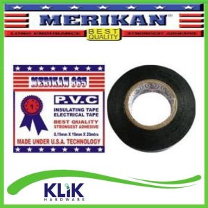 MERIKAN PVC Electrical Tape Solatip Isolasi Kabel Listrik 20 meter