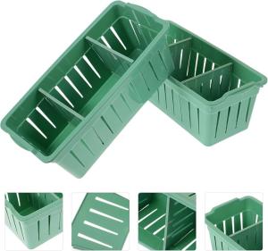 Rak Partisi Serbaguna 3 Sekat Keranjang Plastik Multifungsi Penyimpanan Accessories Serbaguna