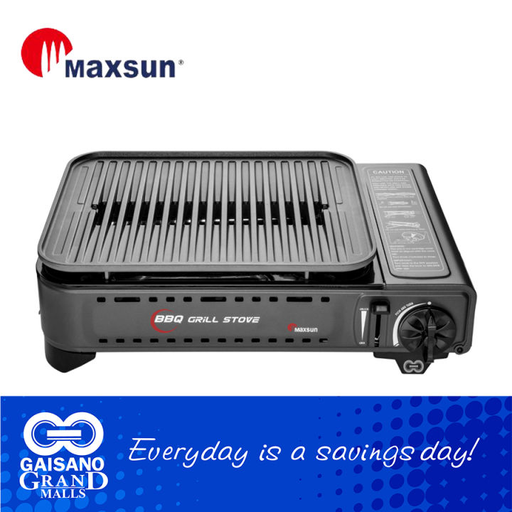 MAXSUN Mini BBQ Stove Gas, Portable BBQ Grill in Black 963 Gaisano Grand