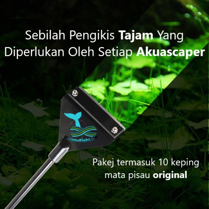 Algae Scraper Aquarium Glass Cleaner Algae Glass Cleaner 10pcs Blade