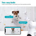 Vimtag Ip Camera Wifi 360 ° PTZ 4MP nhìn xuyên đêm HD 2 chiều âm thanh con người & âm thanh & cảm biến chuyển động camera giám sát an ninh trong nhà. 
