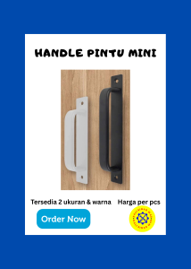 Handle Tarikan Pintu Kecil Mini Jendela Laci Lemari Alum Alloy Weldom