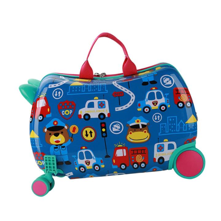 Baynie Ride on Travel Suitcase with Wheels Lightweight Children