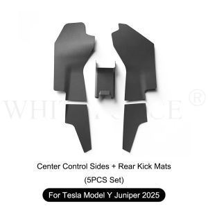 For Tesla Model Y Juniper Center Console Side Anti Kick Mats Model Y 2025 Full Cover Pad Rear Seat Kick Protection Mat TPE Cover