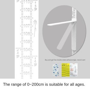 Wall Height Chart Children Height Ruler Measurement For Kids 0-200cm Childrens Height Measuring Instrument Wall Paste Height Ruler