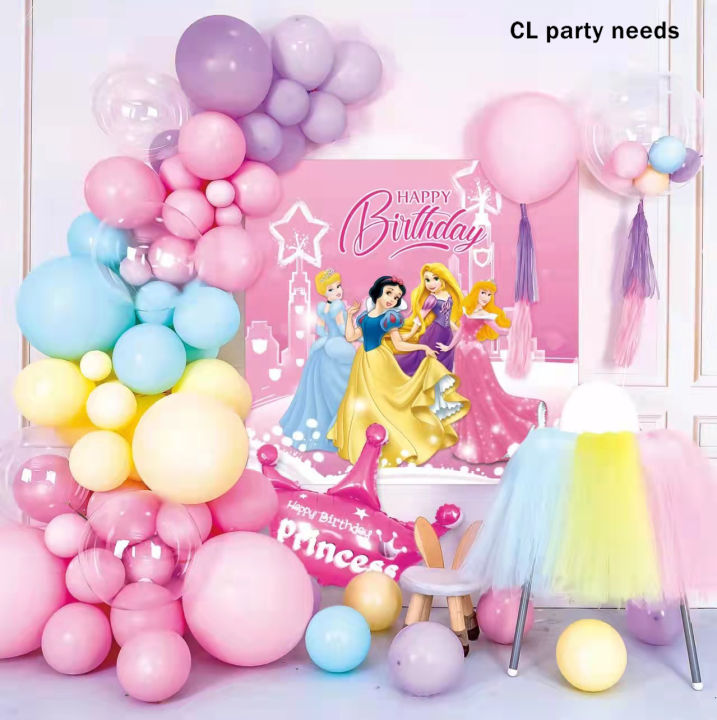 Princess snowwhite balloons set/birthday party balloon decorations