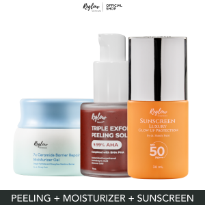 Reglow Skincare Dr Shindy Ori Penghilang Sel Kulit Mati Dan Komedo Reglow Triple Exfoliating Peeling