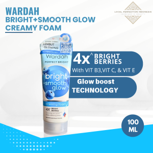 Wardah Perfect Bright Creamy Foam 100ml Brightening Plus Smooth Glowing Facial Wash Untuk Semua Jenis Kulit Terutama Kulit Kering