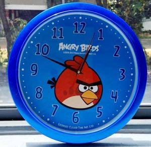 Rovio Entertainment Angry Birds Wall Clock AYBWC101-01A Blue