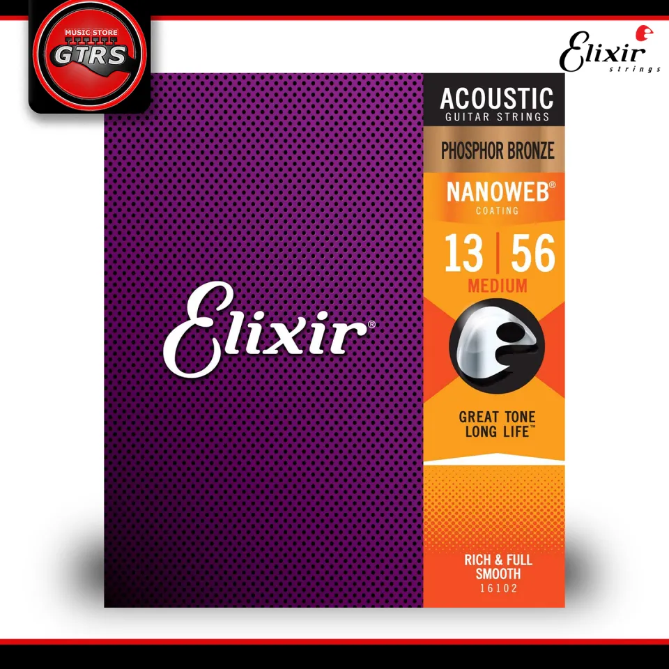 Elixir Acoustic Phosphor Bronze Acoustic Guitar Strings with