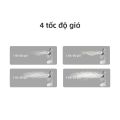 Quạt tích điện 2 cổng sạc, quạt mini để bàn pin 4000mah dùng liên tục đến 15h, quạt tích điện để bàn cỡ lớn xoay tự động. 