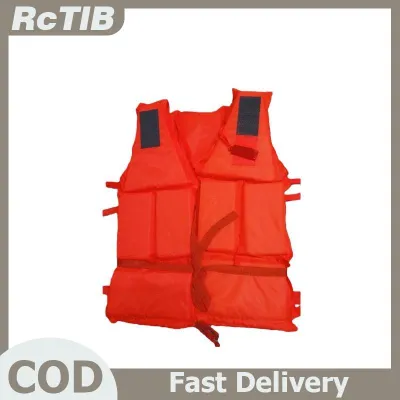 RcTlB 1Pcs Zipper Safety Life Jacket For Adult Flood Rescue Vest Emergency Flotation Device With Storage Pockets Water Survival Safety Gear