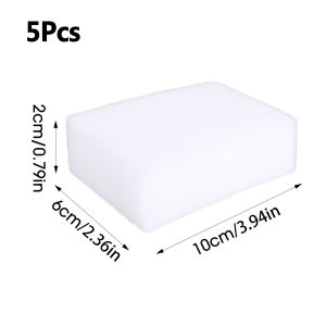 【Bella Room】 5Pcs Nano Magic Sponge Eraser Home Kitchen Dishwashing Scrubbing Brush Multipurpose Stain Cleaning Tool