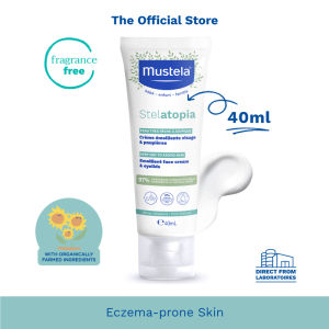 Mustela Stelatopia Emollient Face Cream (Fragrance-free) 40ml [Eczema-Prone Skin][Hydration](exp: 2028 & beyond) updated 15/08/25