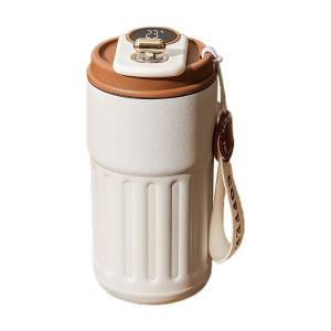 Temperature Display Thermal Mug Vacuum Insulated Stainless Steel Mug Leak-Proof Coffee Cup Coffee Mug with Lid for Teas