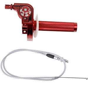 1PC Motorcycle Twist Throttle Grip 22mm CNC Aluminum Alloy Twist Throttle Grips Universal Handle Throttle Handle Grip Cable For Kawasaki Yamaha Dirt Pit Bike