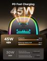Car Charger USB C Adapter 45W 4-Port USBC Car Charger for iPhone 16 Fast Charging. 