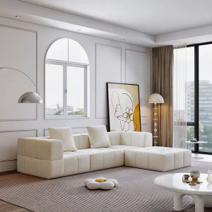 (PRE-ORDER) Modern Italian Three-Seater Reclining Modular Corner Sofa Set Simple Versatile Design with Soft Memory Foam for Living Room
