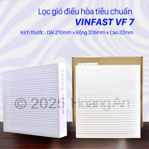 Lọc Gió Điều Hòa Ô Tô Vinfast VF3 - VFe34 - VF5 - VF6 - VF7 - VF8 - VF9. Chống Bụi Mịn PM2.5 - Lọc Gió Vinfast Fadil