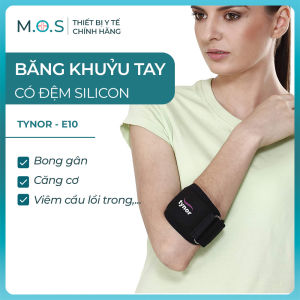 Băng khuỷu tay tennis Tynor E10 giúp giảm đau sưng căng cơ bong gân khuỷu tay