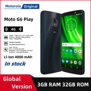 Original Motorola Moto G6 Play Octa-core 5.7 inches Smartphone 3GB RAM 32GB ROM 720 x 1440 pixels 13MP Rear Camera FM radio 4000mAh Single SIM Fingerprint Android Mobile Phone