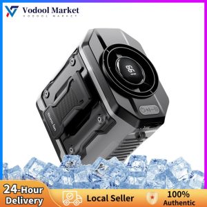 USB Rechargeable Clip Fan with 199 Speed Levels Wearable Waist Fan 4000mAh Battery LED Digital Display for Travel Outdoor