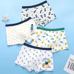 Ubriefs 4pcs Boys Underwear Cotton Cartoon Dinosaur Kids Boxers Shorts  Underpants For 1-11 Years Old Children Boy Panty Boxer On Sale