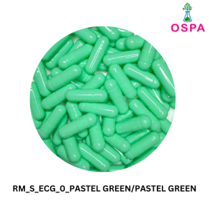 1000pcs Size 0 Pastel Green/Pastel Green OSPA High Quality Empty Gelatin Capsule