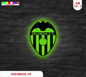 TERMURAH !!! LAMPU HIAS DEKORASI KEREN MOTIF LOGO BOLA VALENCIA CF Sign With RGB (LB-12)
