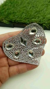 Aplikasi Stone Gosok Hotfix Rhinestone Motif Hati Kualitas AA Per Pieces