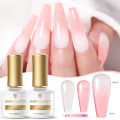 BORN PRETTY 7ML Thermal Jelly Nude Nail UV Gel Color-changing Temperature Soak Off Nail Art Gel Polish UV Gel Varnish. 