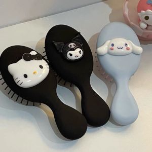 Sanrio Hello Kitty Air Cushion Comb  Kawaii My Melody Kuromi Cartoon Massage Portable Hairbrush Women Makeup Tools Holiday Gifts