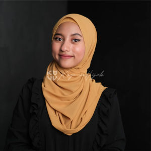 Koyu Hijab Pasmina Ceruti Premium Import P12