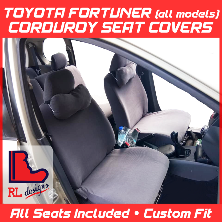 Toyota Fortuner Corduroy Seat Covers (All Seats Included Custom