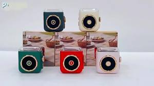 NewMagnetic Back Clip Audio Bluetooth Small Speaker Retro Outdoor Portable Desktop Audio Night Light [ Free Shipping ]