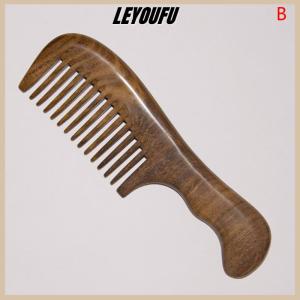 LEYOUFU Natural Sandalwood Hair Combs Anti-Static Wooden Comb Massager Long Wide Tooth Detangle Sandalwood Comb Hair Care Household Gift