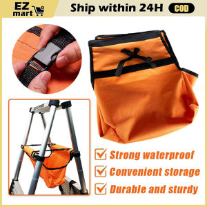 Telescoping Ladder Tool Bag Herringbone Ladder Tool Storage Bag Multifunctional Oxford Cloth for Carpenter Plumber Electrician