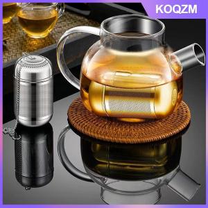KOQZM Tea Strainer Stainless Steel Tea Infuser Tea Leaves Spice Seasoning Ball Strainer Teapot Fine Mesh Coffee Filter Teaware