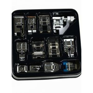 11pcs SET TAPAK MESIN PORTABLE Tapak Tepi Tapak overcast Tapak zip solok Tapak Baby seam Presser Foot Sewing Foot Presser Foot Sewing Machine Parts & Accessories