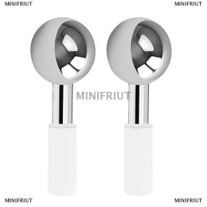[COD] MINIFRIUT ลูกบอลทำจากสเตนเลสสตีลเย็นสำหรับผิวหน้าอุปกรณ์สปาเพื่อความงามให้ความเย็นลูกโลกสำหรับนวดหน้า