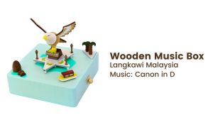 [Limited Edition] Langkawi Malaysia Wooderful Life Collectible Wooden Music Box (Canon In D) 限量版 兰卡威 木制音乐铃 音乐